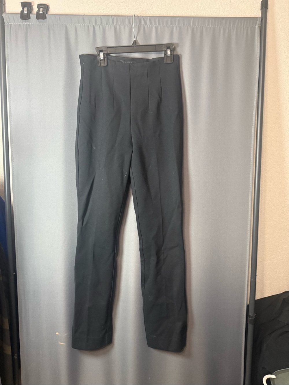 Womanโs Black Ponte Dress Pants - Classic Straight Fit